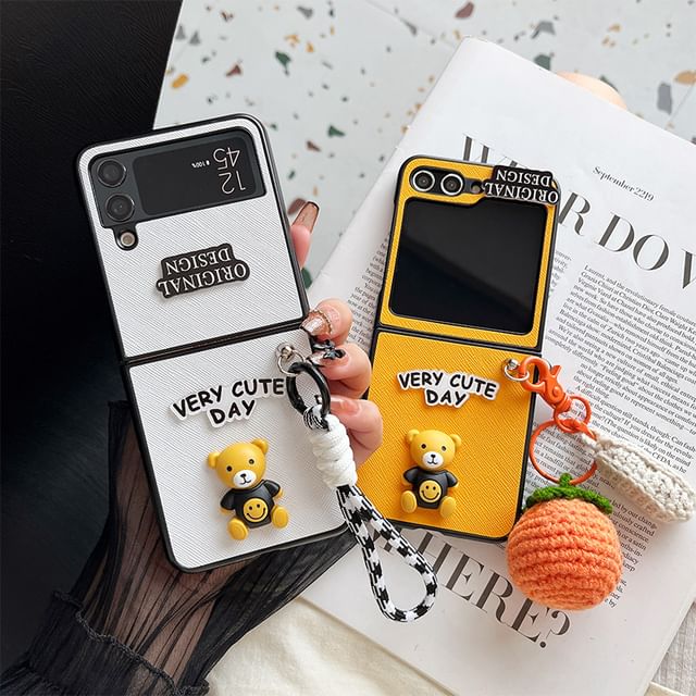 Lettering Phone Case Bear