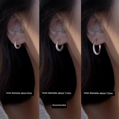 Earring Designs) (Various Sterling Huggie Silver