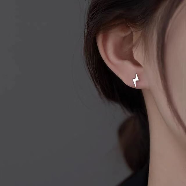 Sterling (Various Silver Designs) Stud Earring