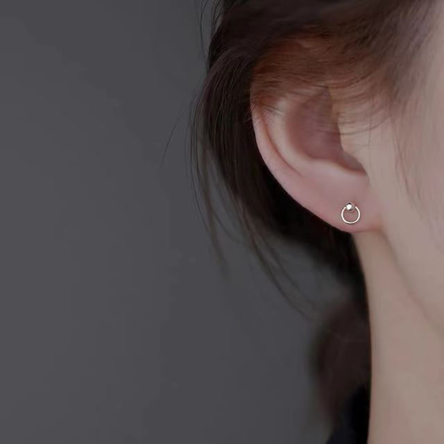 Sterling (Various Silver Designs) Stud Earring