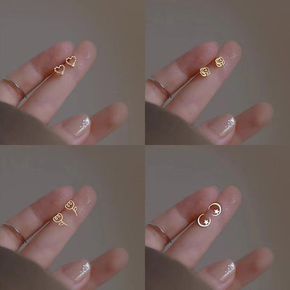 Sterling (Various Silver Designs) Stud Earring