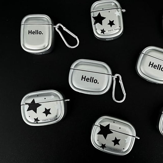 Pro With Charm Star Earphone AirPods Case / Metallic Skin
