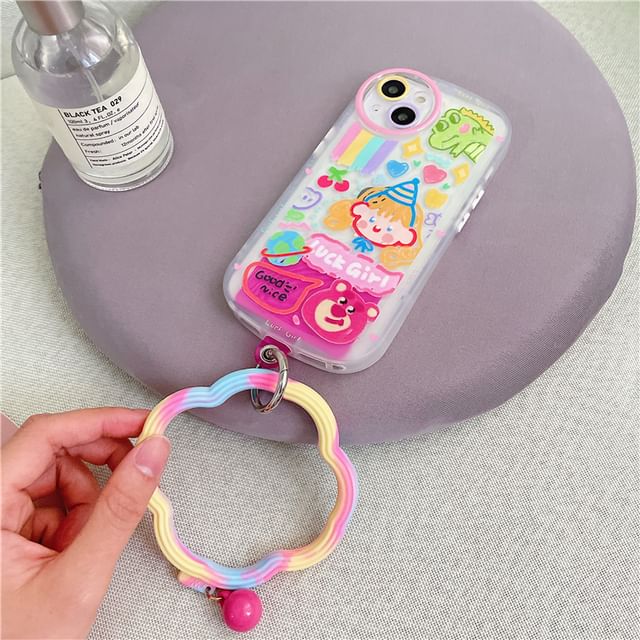 Lanyard Pad Hoop Wavy Strap Phone with