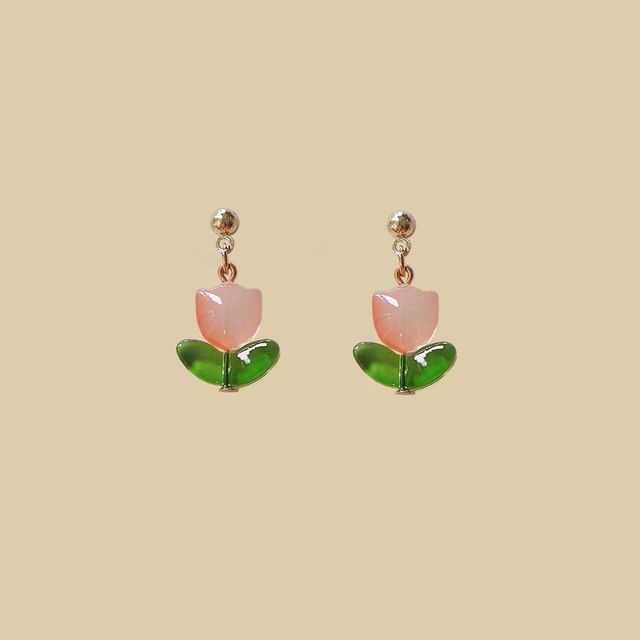 Tulip Earring Drop Alloy