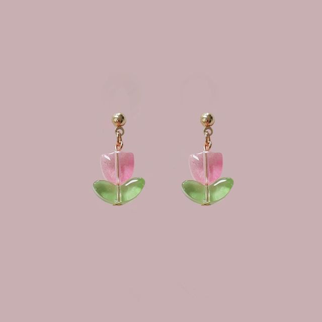 Tulip Earring Drop Alloy
