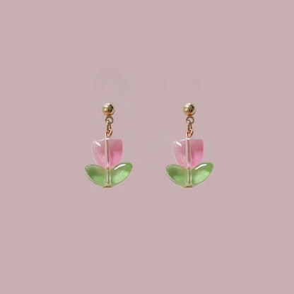Tulip Earring Drop Alloy