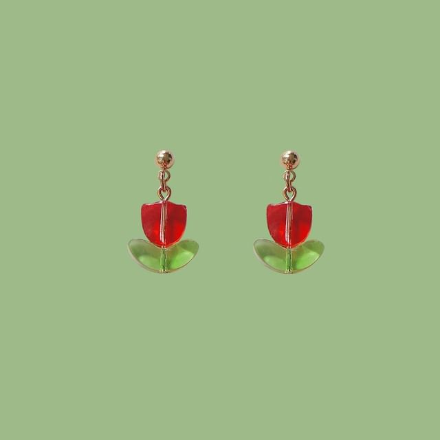 Tulip Earring Drop Alloy