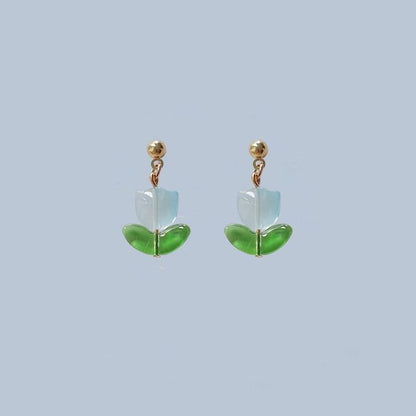 Tulip Earring Drop Alloy