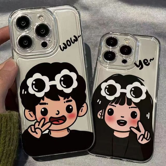 Cartoon Phone Couple Case Matching