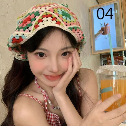 Floral Lace Crochet Scarf