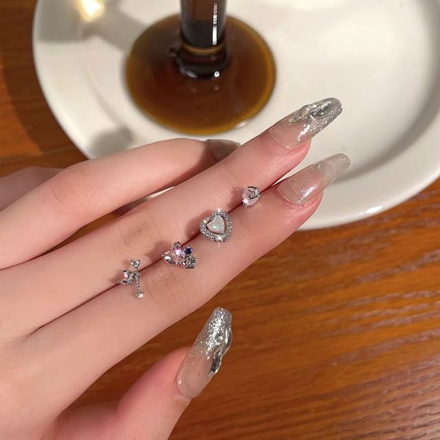 Stud Rhinestone Set Ear