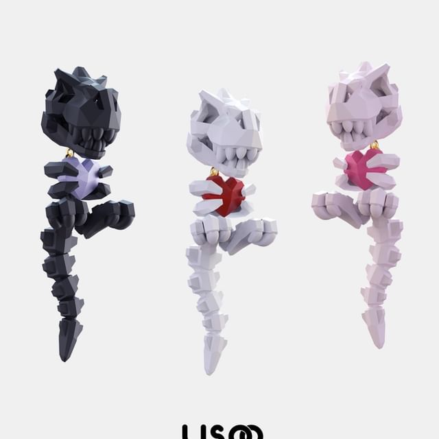 Ear / Earring Stud Clip-On Dinosaur