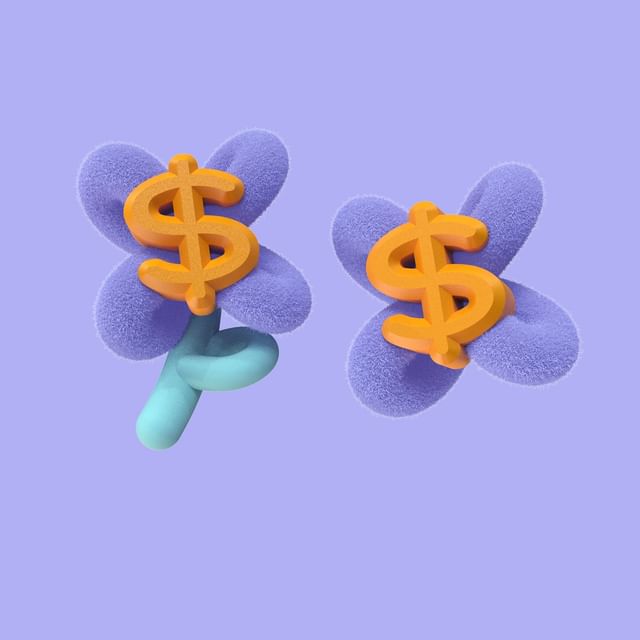 Sign Money On Clip Stud Earring Ear /