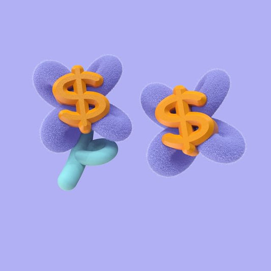 Sign Money On Clip Stud Earring Ear /