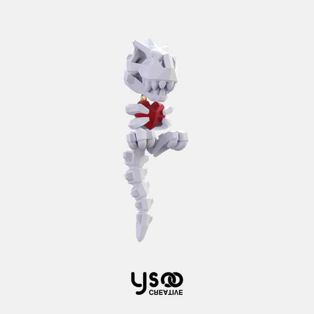 Ear / Earring Stud Clip-On Dinosaur