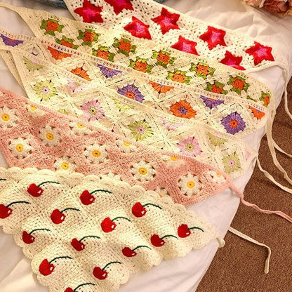 Triangle Scarf Designs) Head Embroidered (Various