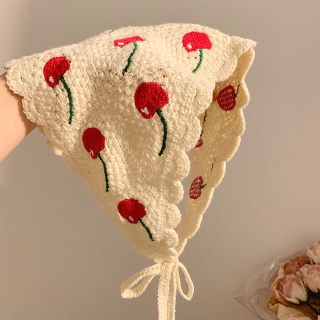 Triangle Scarf Designs) Head Embroidered (Various