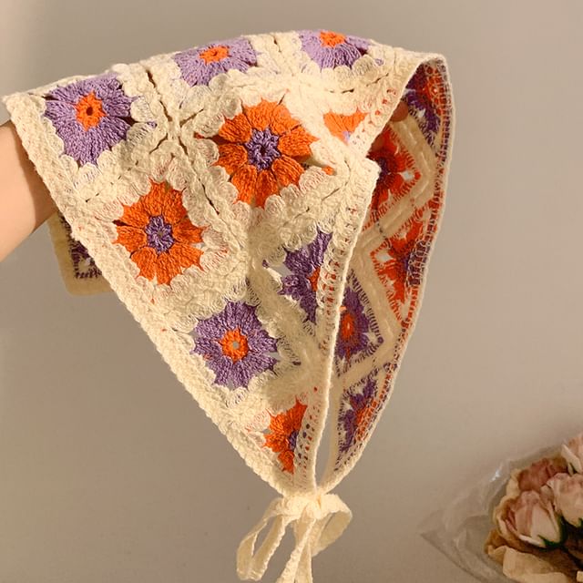 Triangle Scarf Designs) Head Embroidered (Various
