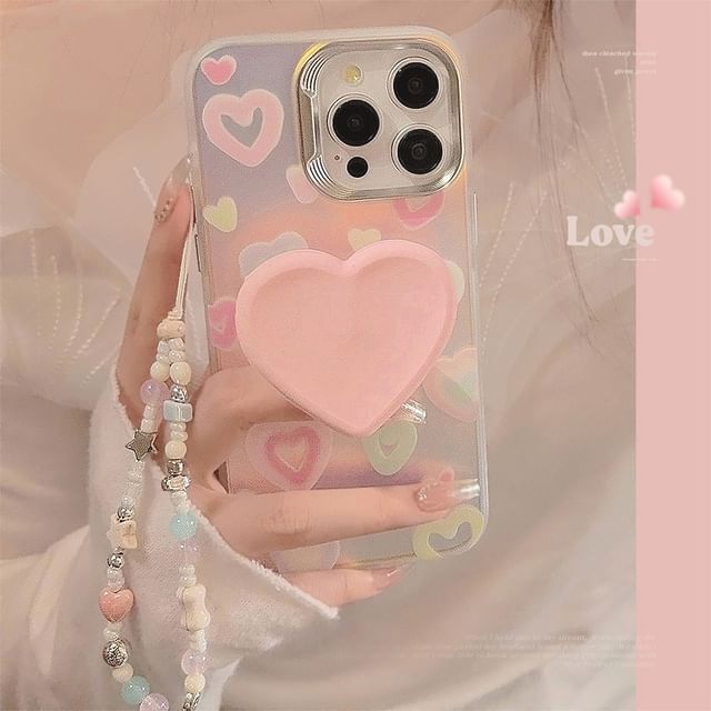 Phone Case Heart Holographic