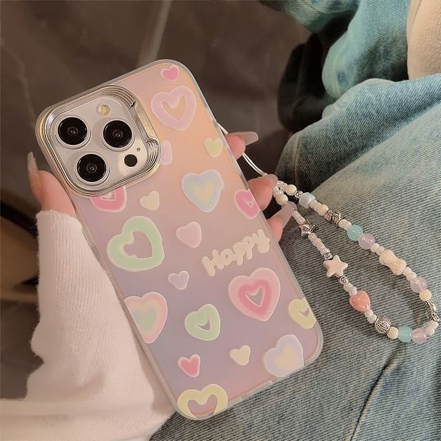Phone Case Heart Holographic