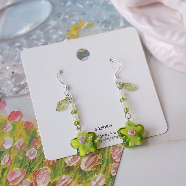 Alloy Earring Dangle Floral