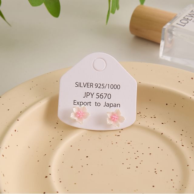 Earring Floral Alloy Stud