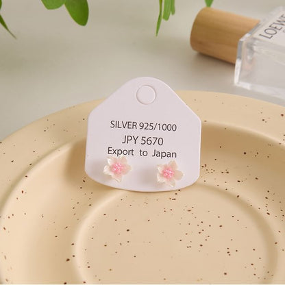 Earring Floral Alloy Stud