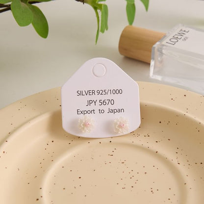 Earring Floral Alloy Stud