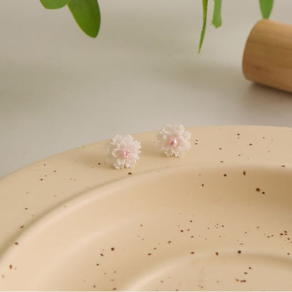 Earring Floral Alloy Stud