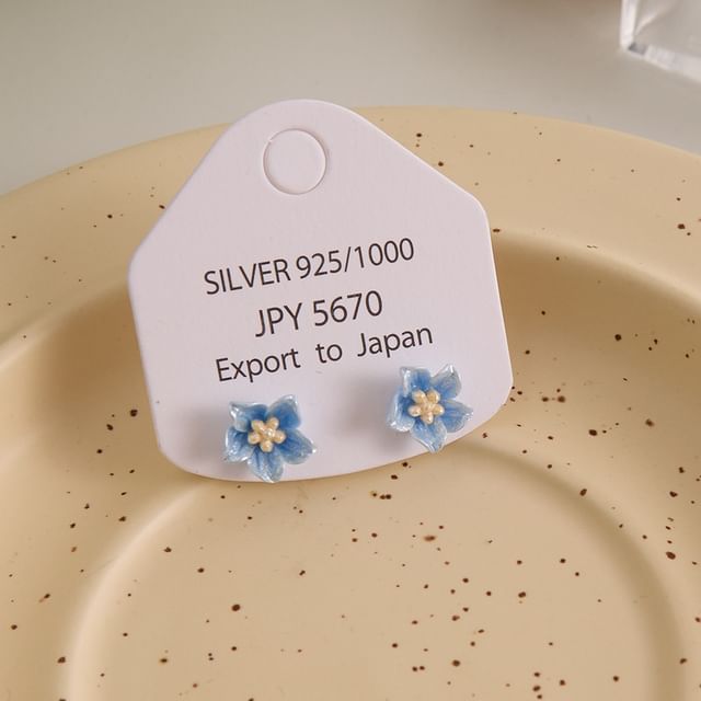 Earring Floral Alloy Stud
