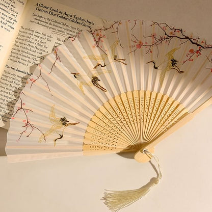 Print Fan Bamboo Foldable (Various Hand Designs)