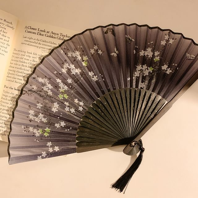 Print Fan Bamboo Foldable (Various Hand Designs)