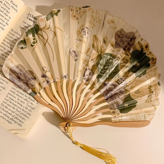 Print Fan Bamboo Foldable (Various Hand Designs)