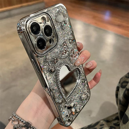 Strap Case Heart Phone Set / Mirrored