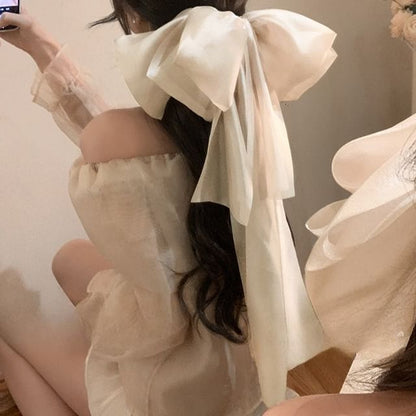 Fabric Clip Hair Bow