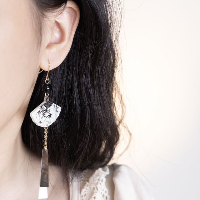 Dangle Alloy Fan Earring