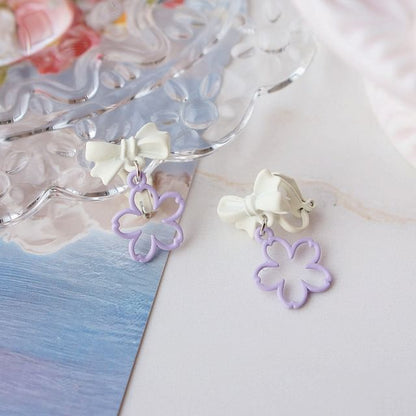 Designs) Earring (Various Alloy Floral Dangle