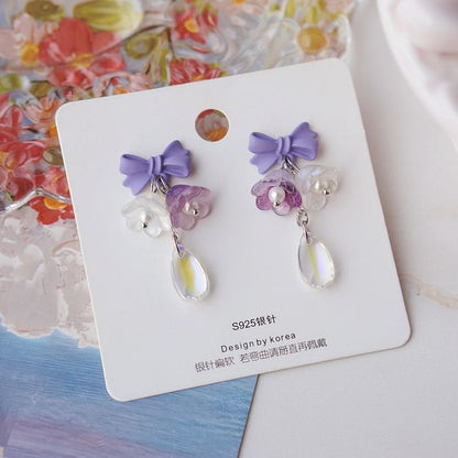 Designs) Earring (Various Alloy Floral Dangle