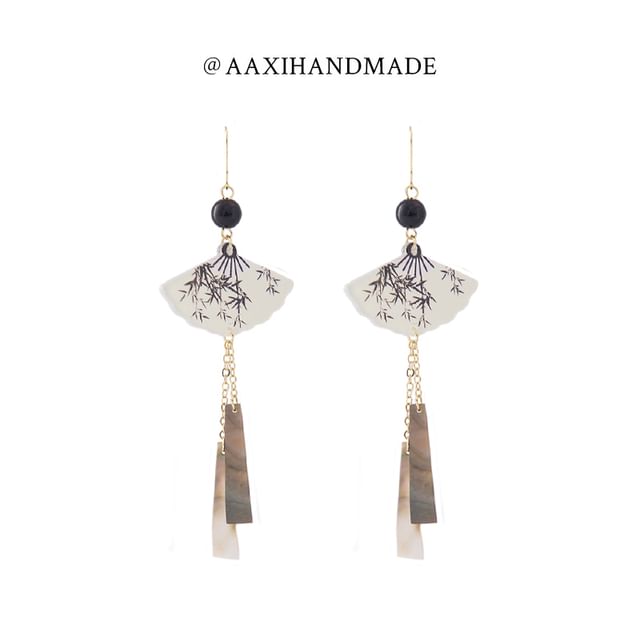 Dangle Alloy Fan Earring