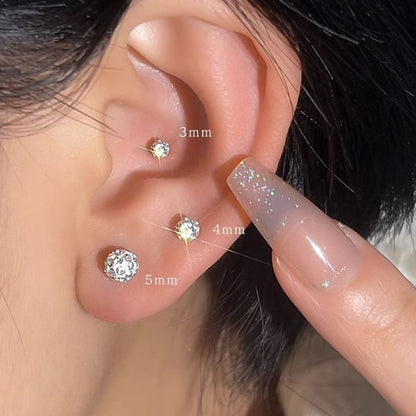Earring Stud Rhinestone