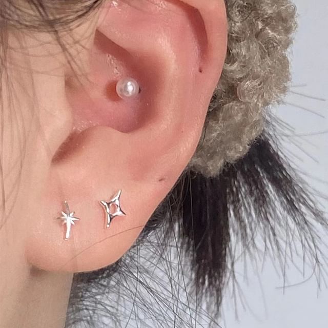 Stud Asymmetrical Star Earring
