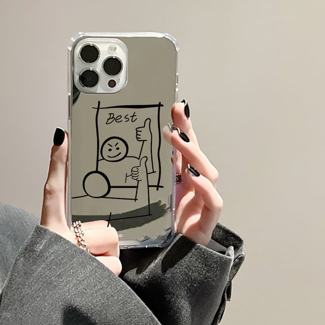 Phone Cartoon Case Mirrored