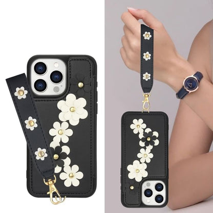 Leather Phone Floral Case Faux