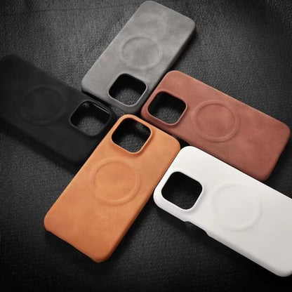 Phone MagSafe Faux Leather Case