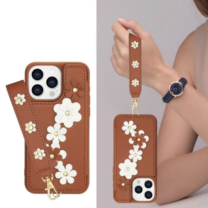 Leather Phone Floral Case Faux