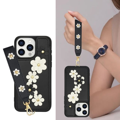 Leather Phone Floral Case Faux