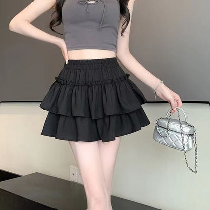 Leopard Print High-Waist Flared Mini Skirt