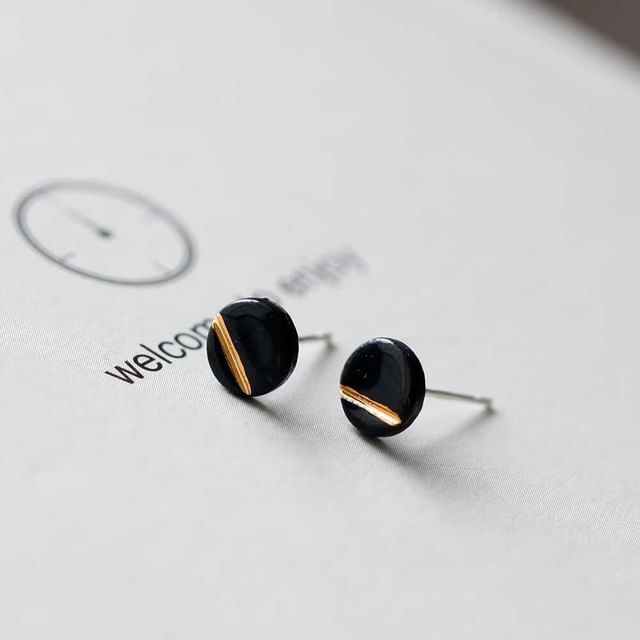 Stud Disc Earring