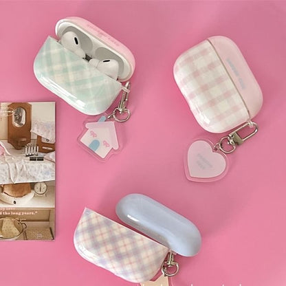 / AirPods Charm Pro Plaid Designs) Skin Case (Various Earphone