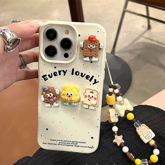 Phone / Set Strap Case Food Cartoon
